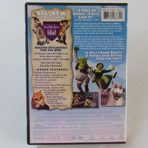 Dreamworks Shrek 2 Animation DVD Video Movie 2004 Paramount Home Entertainment - Picture 2 of 4